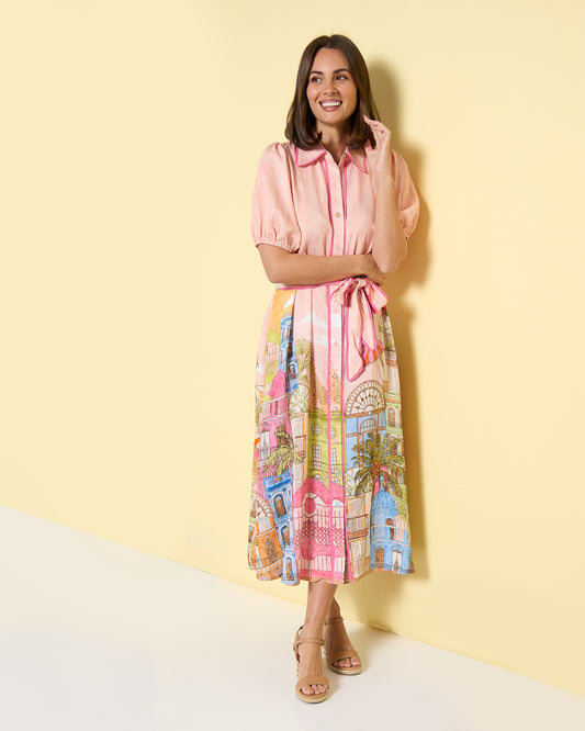 Ariana Shirt Dress - Cha Cha Print