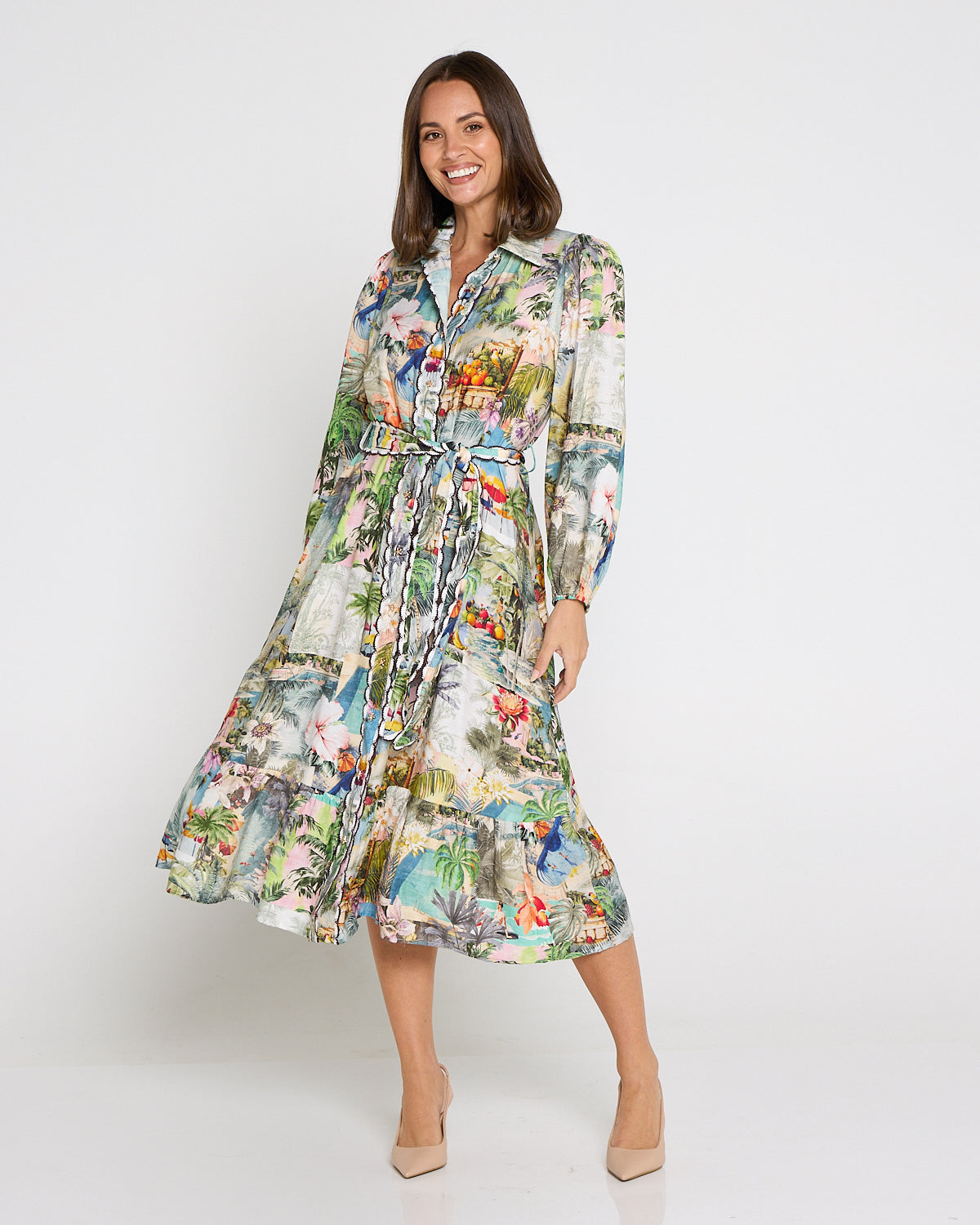 Selene Dress - Tropical Paradise