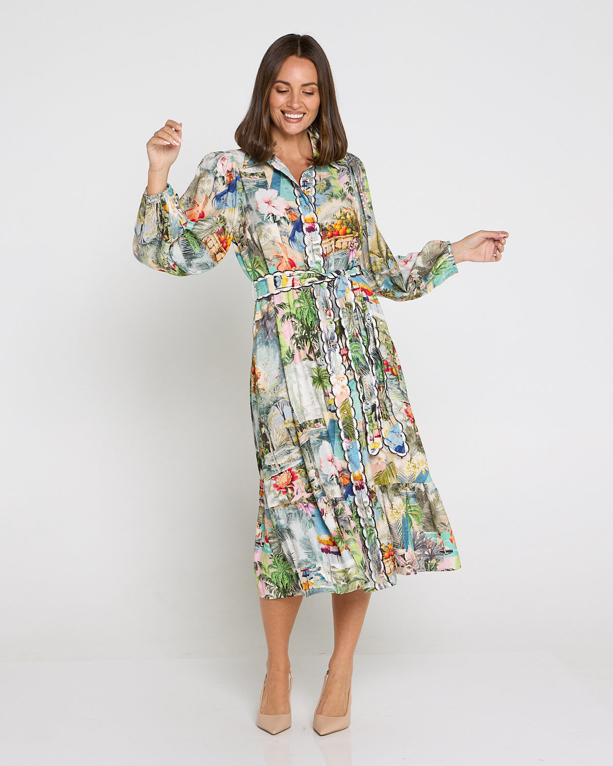 Selene Dress - Tropical Paradise
