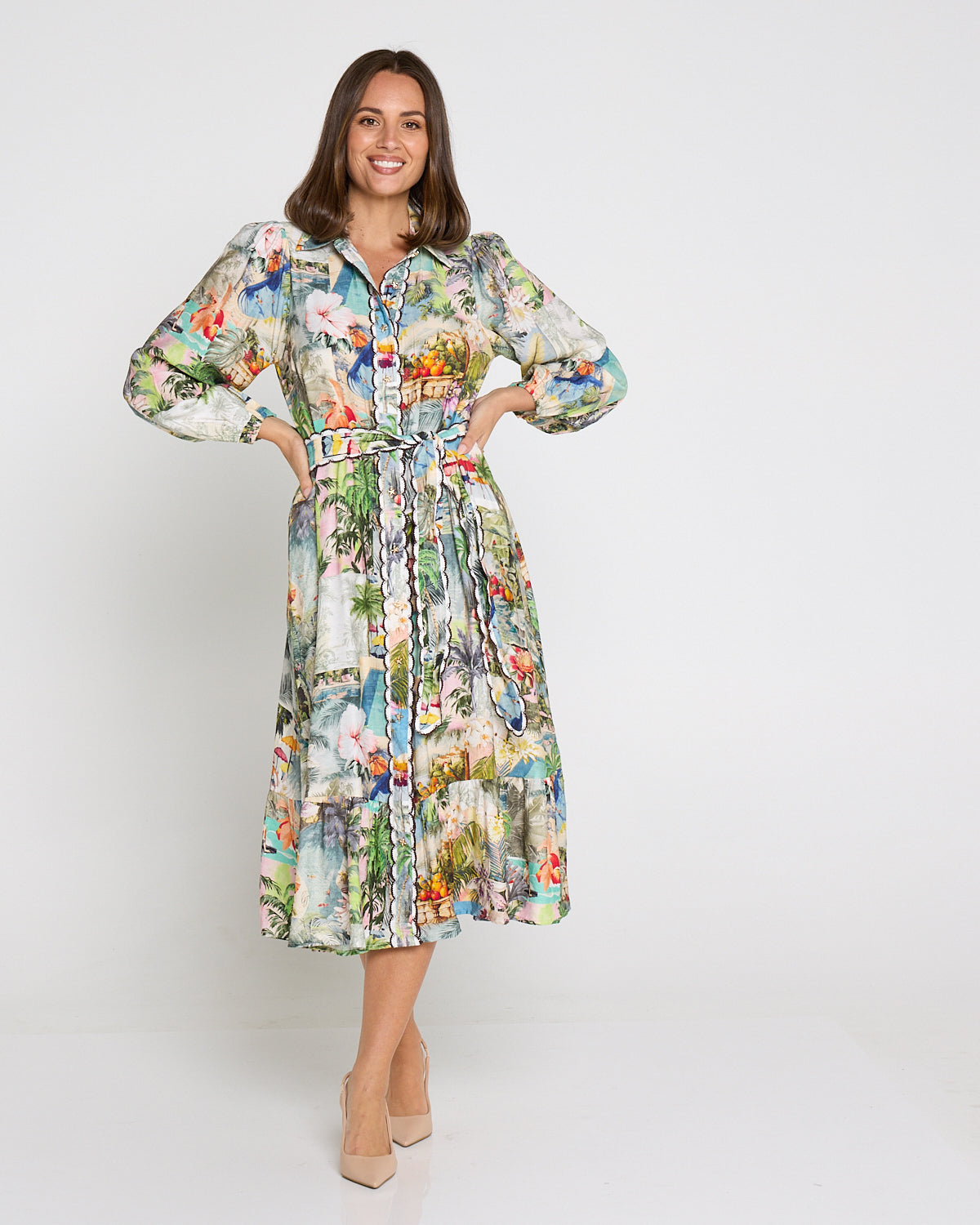 Selene Dress - Tropical Paradise