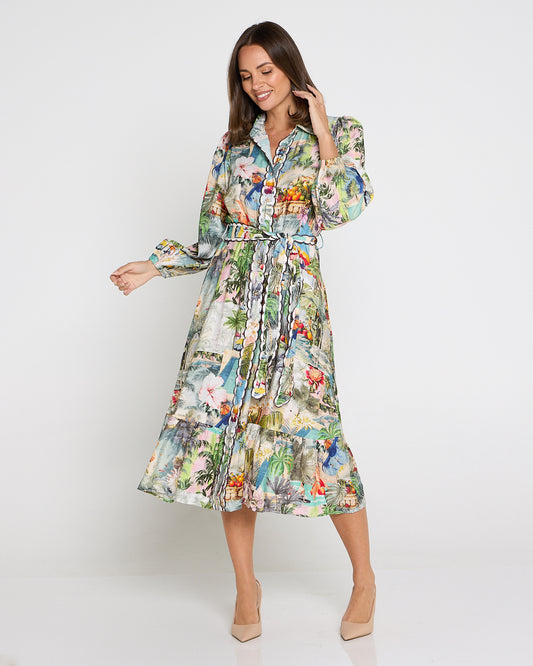 Selene Dress - Tropical Paradise