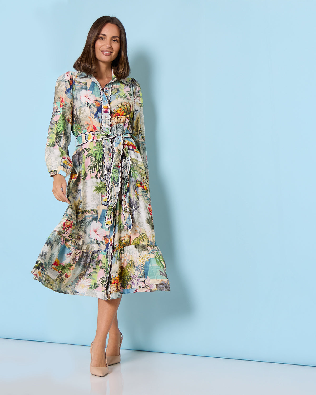Selene Dress - Tropical Paradise