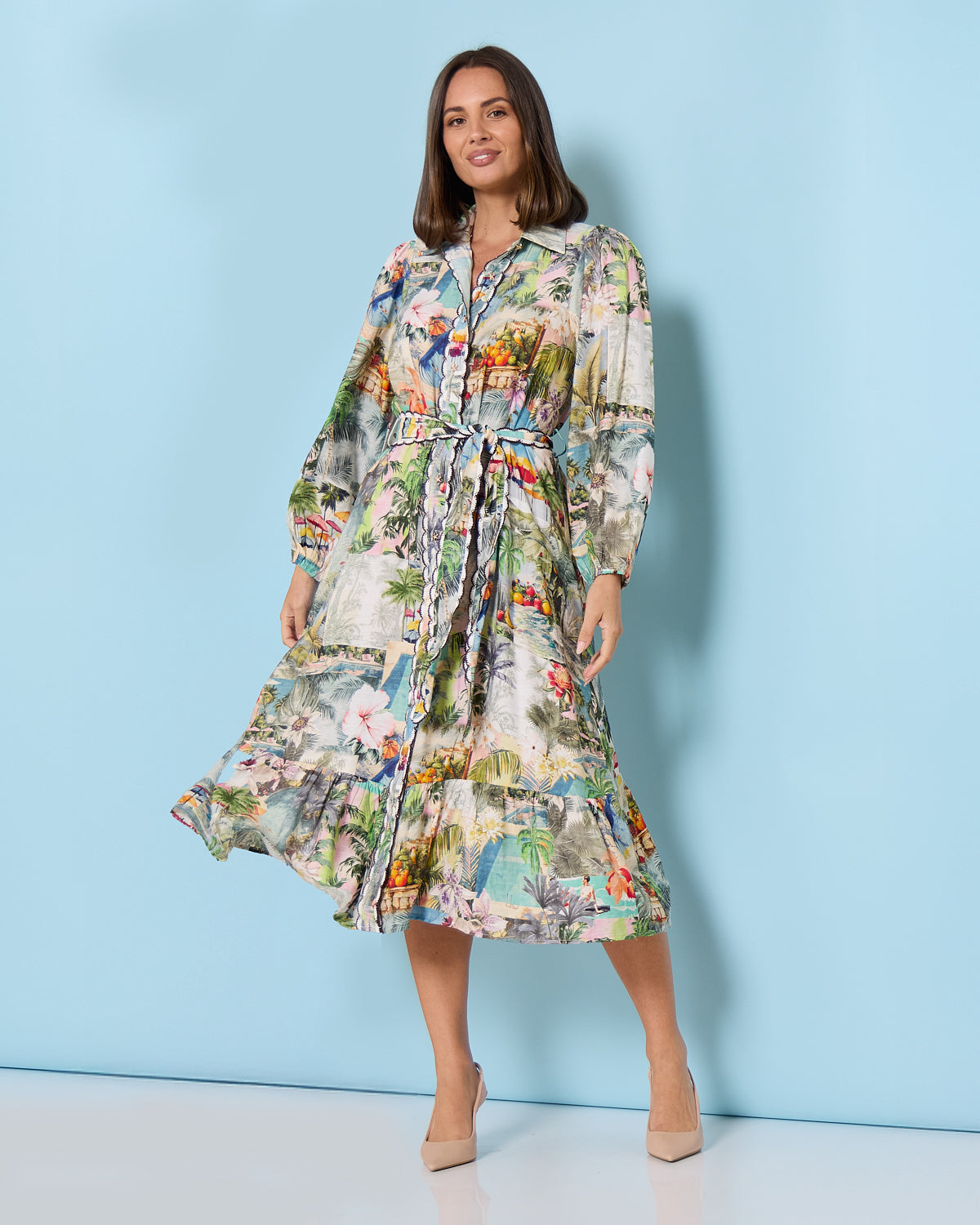 Selene Dress - Tropical Paradise