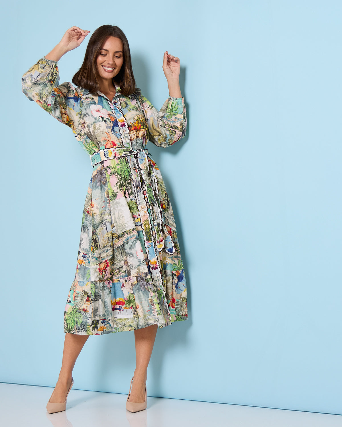 Selene Dress - Tropical Paradise