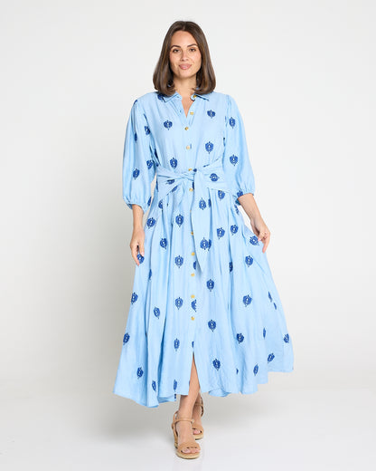 Julietta Dress - Sapphire Sky