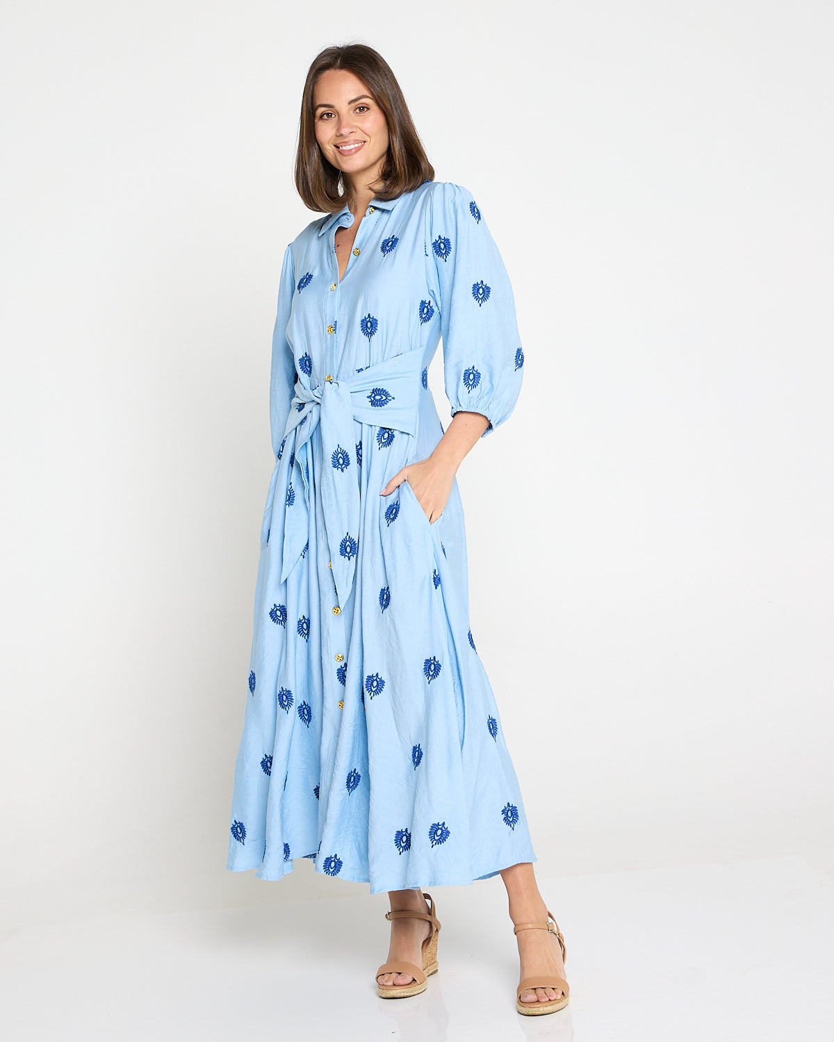 Julietta Dress - Sapphire Sky