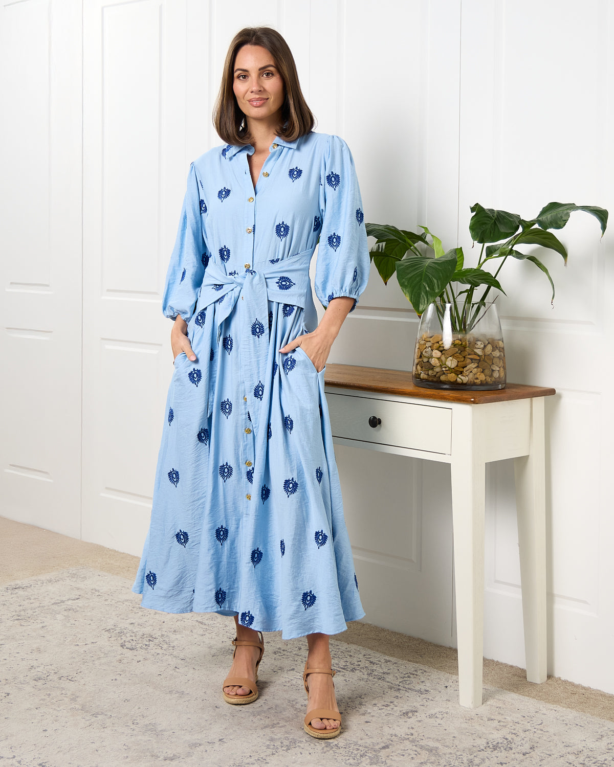 Julietta Dress - Sapphire Sky