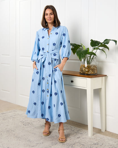 Julietta Dress - Sapphire Sky
