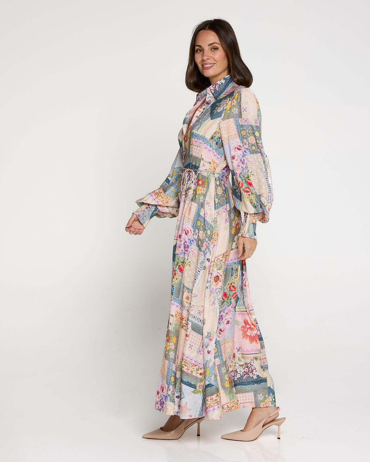 Bora Bora Maxi Shirt Dress - Springtime Countryside