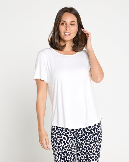 Athens Bamboo Tee - White
