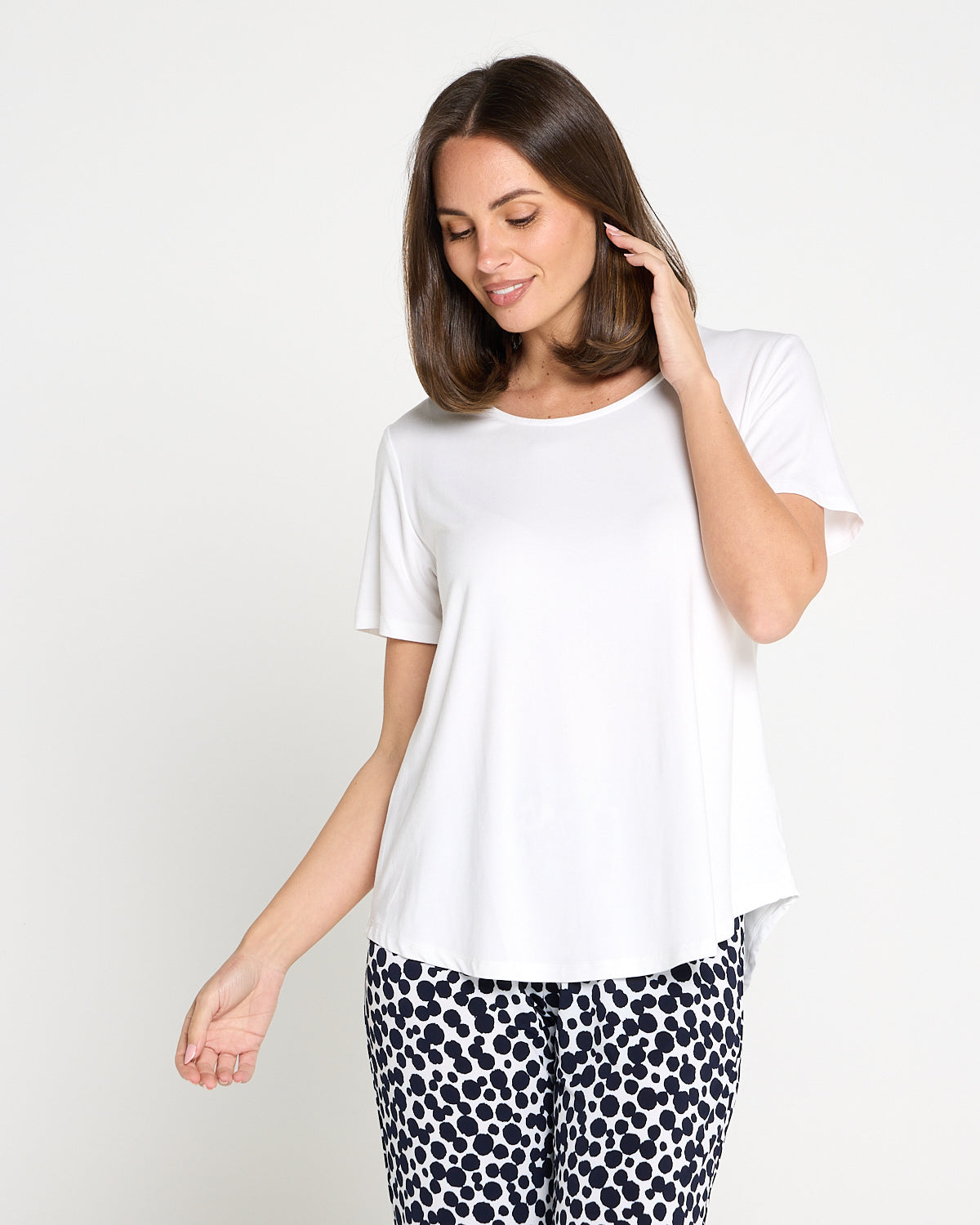 Athens Bamboo Tee - White