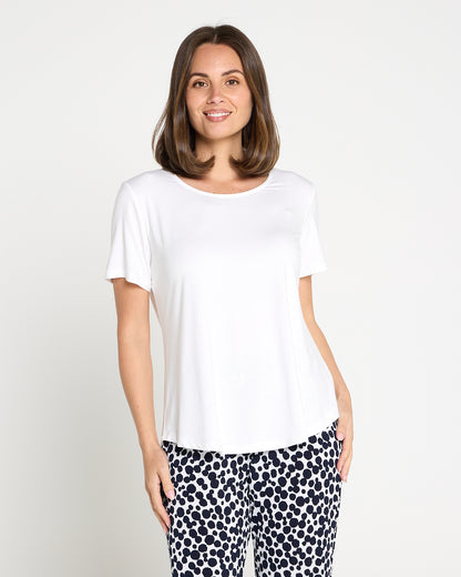 Athens Bamboo Tee - White