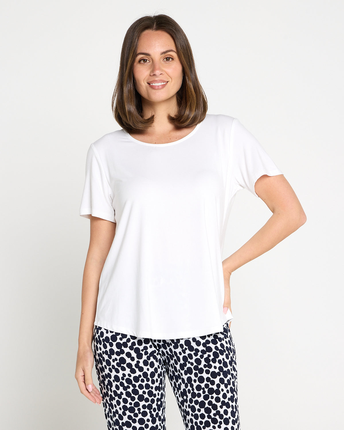 Athens Bamboo Tee - White
