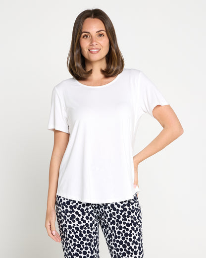 Athens Bamboo Tee - White