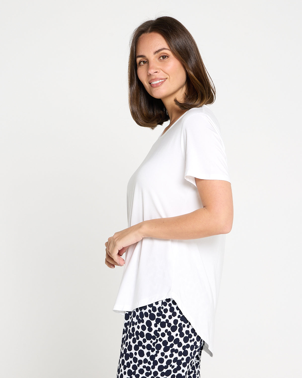 Athens Bamboo Tee - White