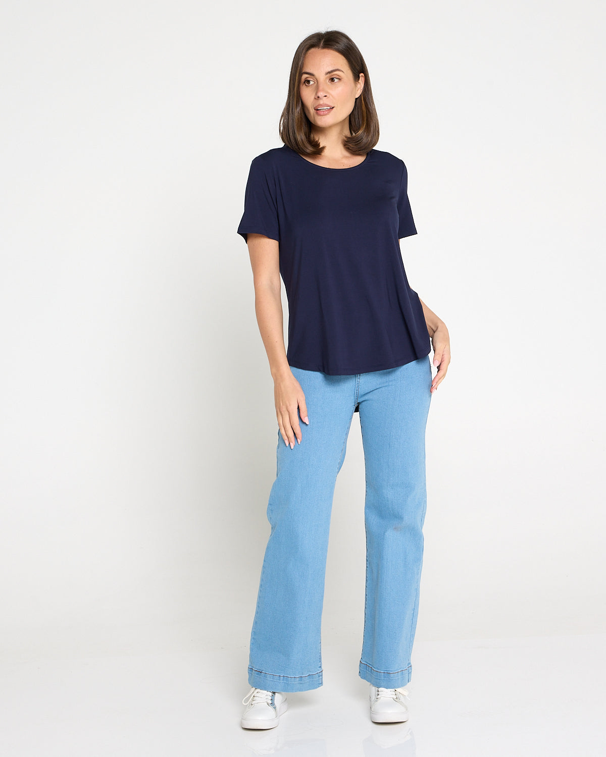 Athens Bamboo Tee - Navy