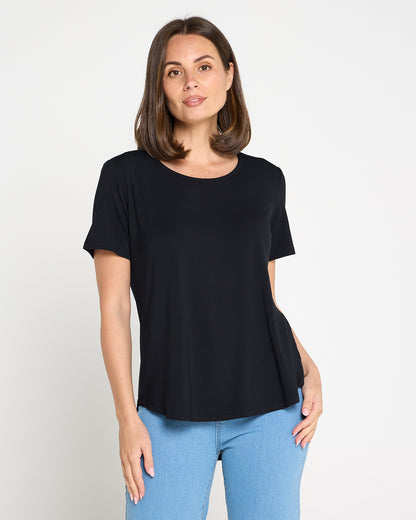 Athens Bamboo Tee - Black