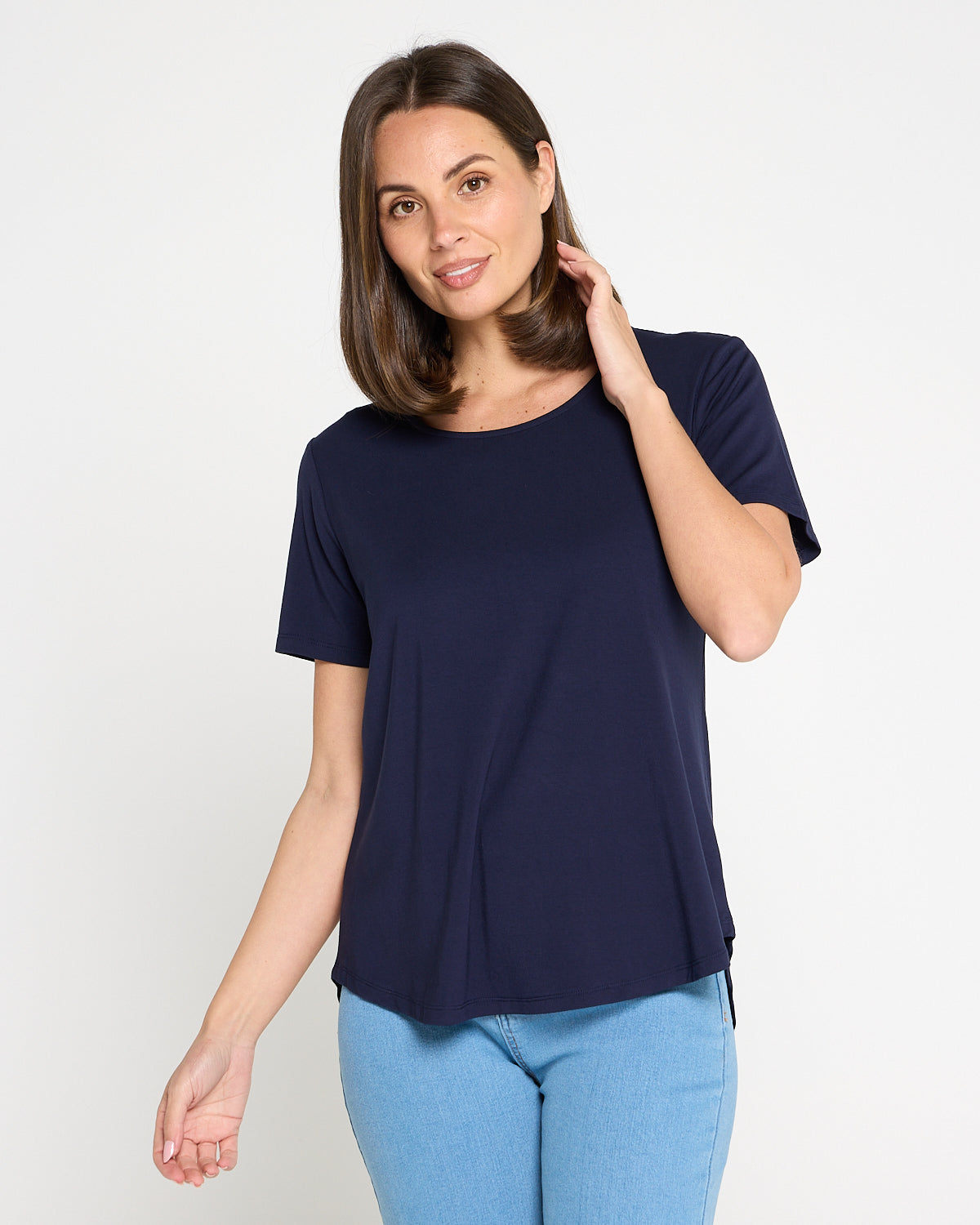 Athens Bamboo Tee - Navy