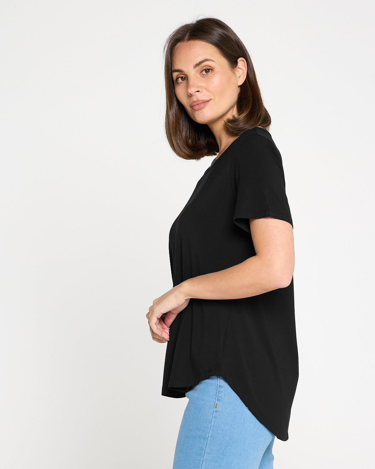 Athens Bamboo Tee - Black