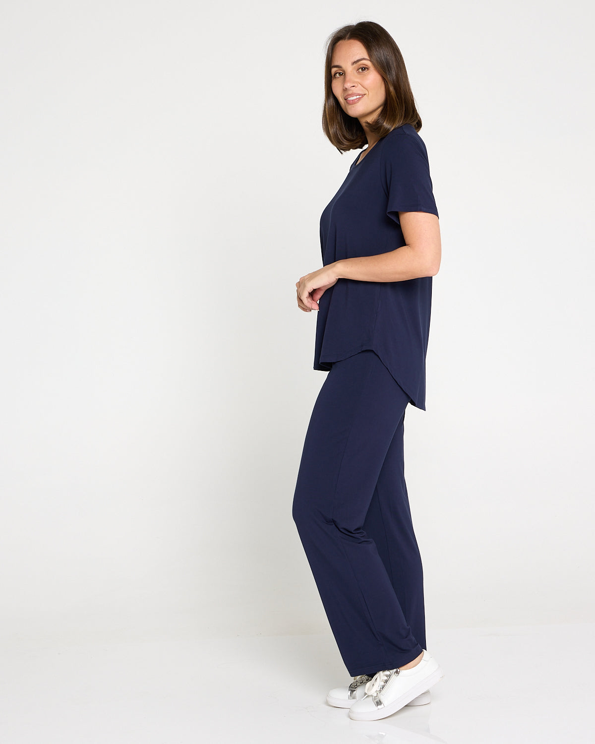 Harvey Bamboo Pant - Navy