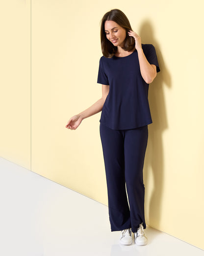 Athens Bamboo Tee - Navy