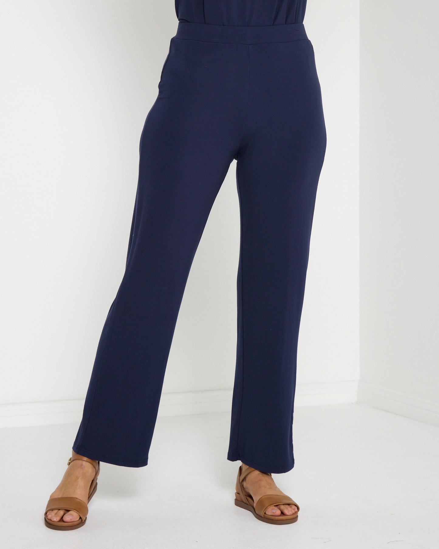 Splendour Bamboo Pants - Navy