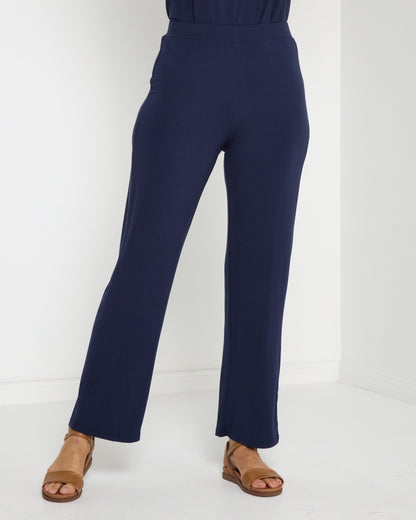 Splendour Bamboo Pants - Navy