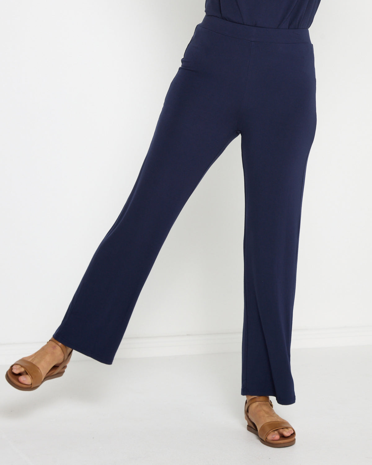 Splendour Bamboo Pants - Navy