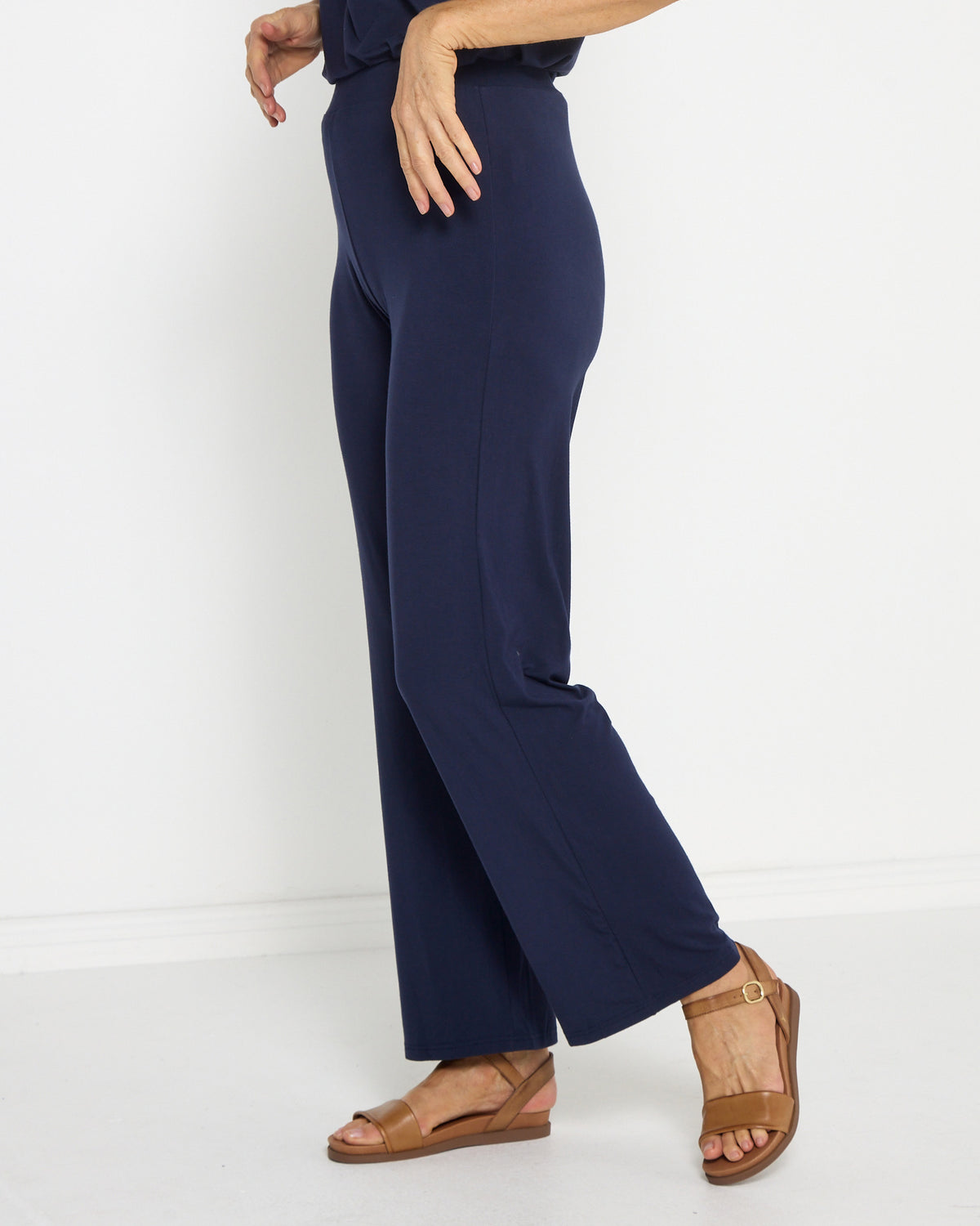 Splendour Bamboo Pants - Navy