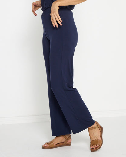 Splendour Bamboo Pants - Navy