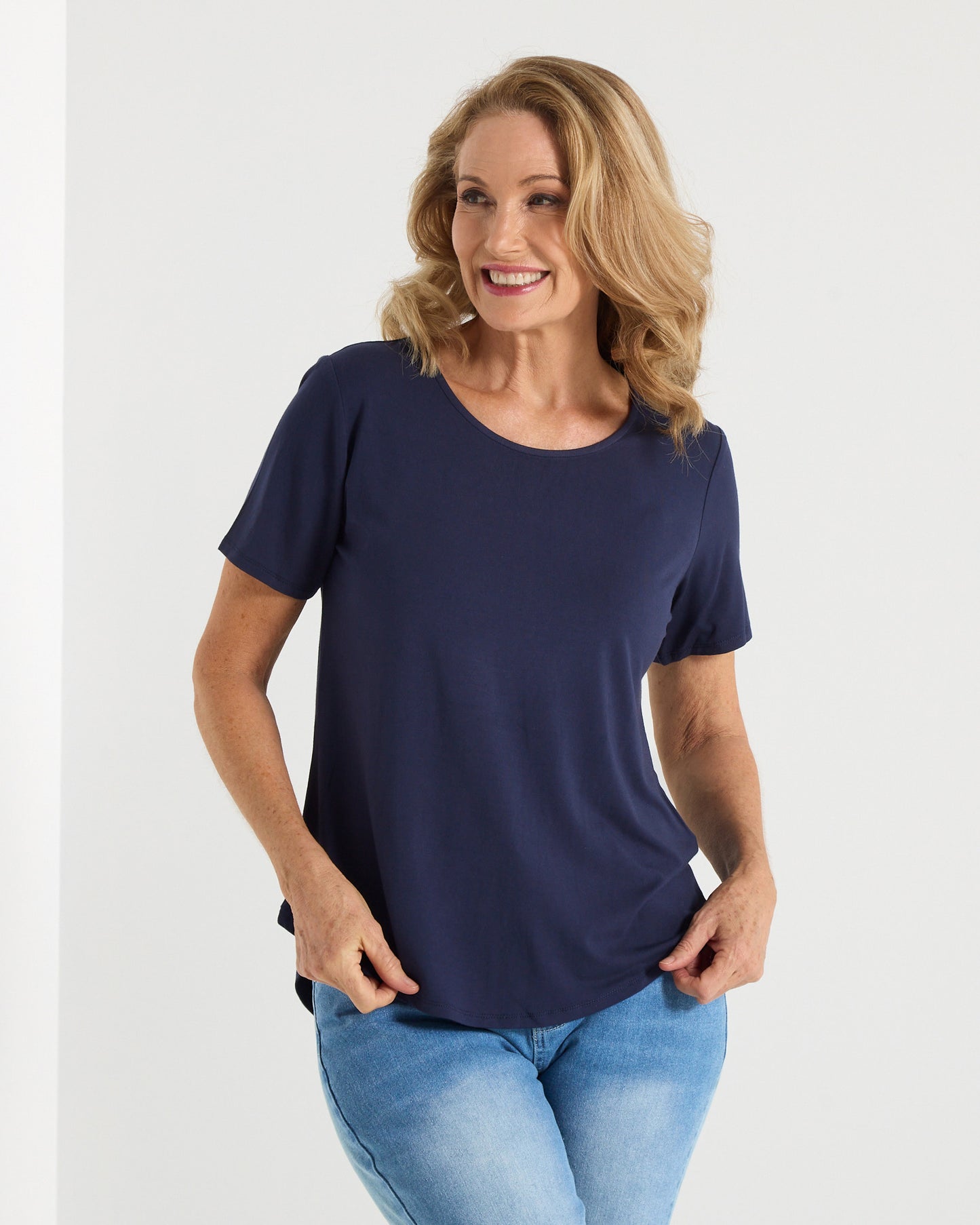 Splendour Bamboo Tee - Navy