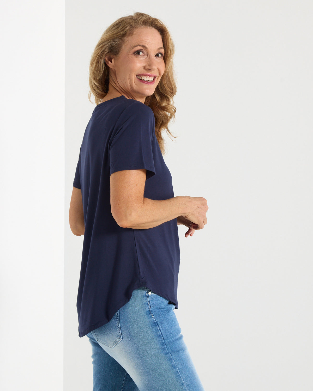 Splendour Bamboo Tee - Navy