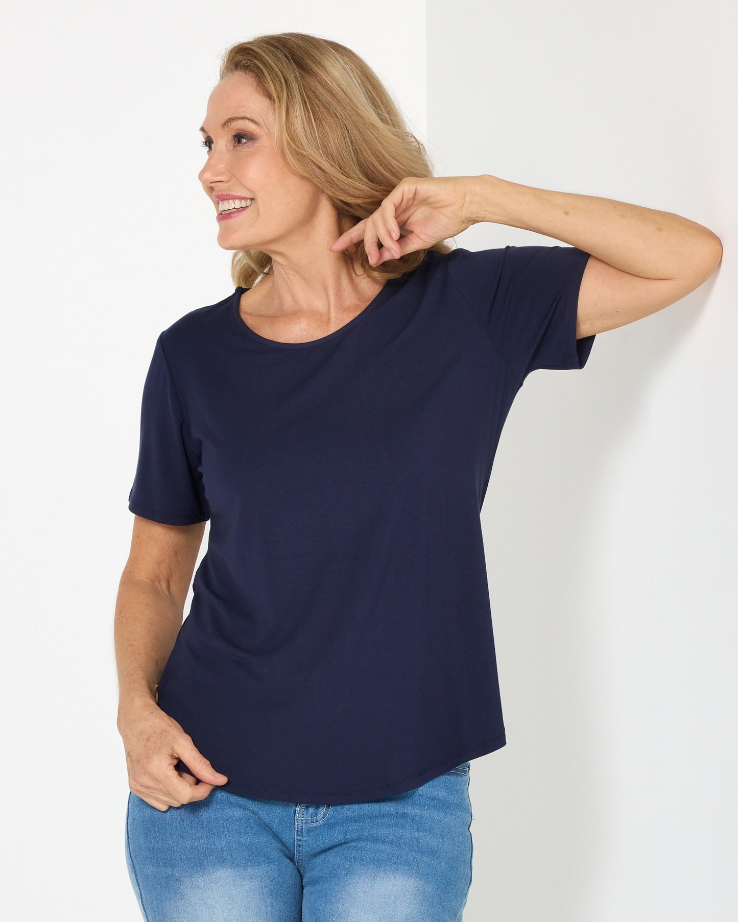 Splendour Bamboo Tee - Navy