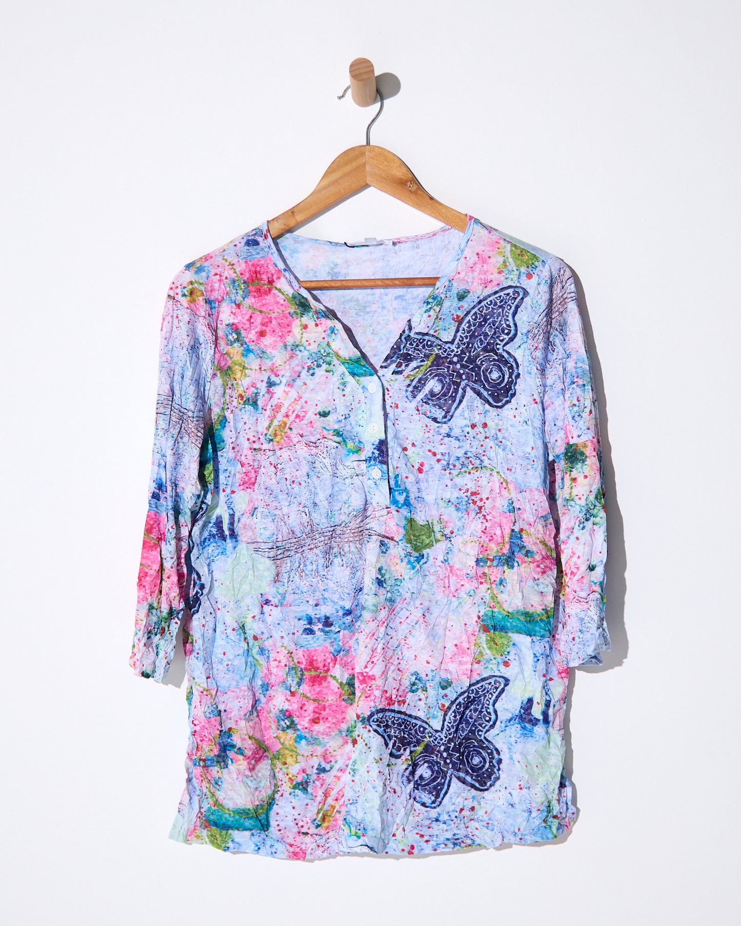 Grace Top - Watercolour Butterfly