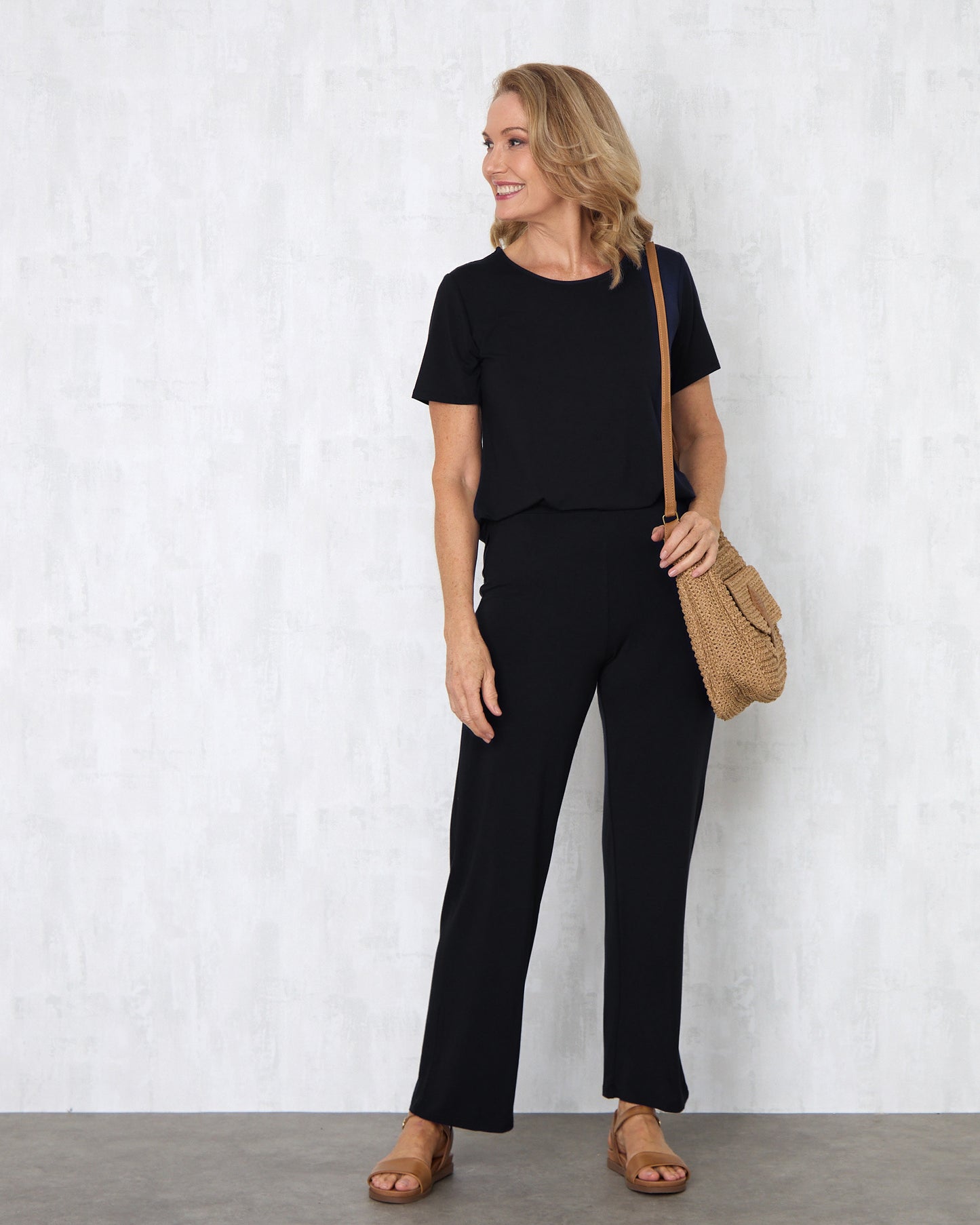 Splendour Bamboo Tee – Black