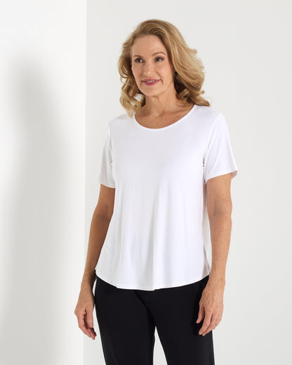 Splendour Bamboo Tee - White