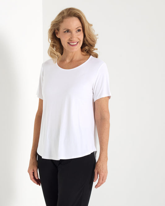Splendour Bamboo Tee - White