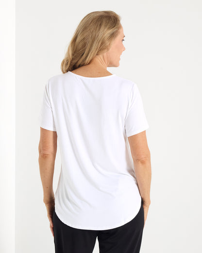 Splendour Bamboo Tee - White