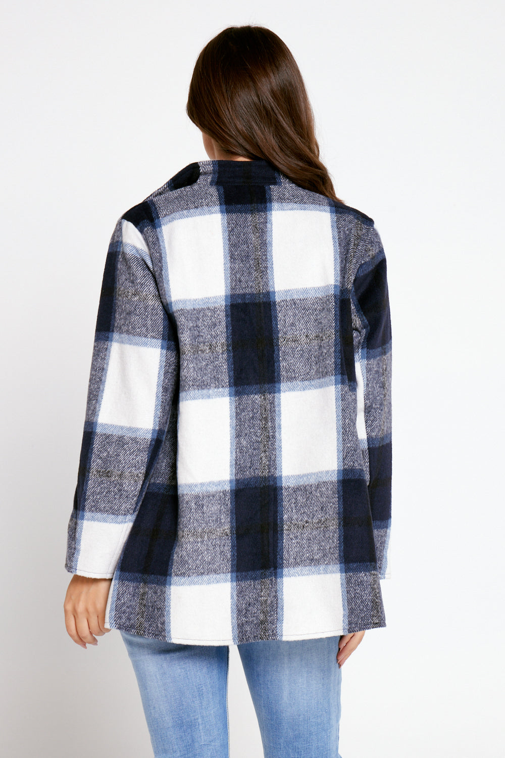 Madison Plaid Coat Ink Check TULIO Fashion