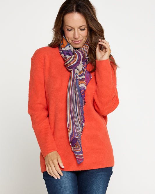 Kimber Scarf - Purple Lava Lamp