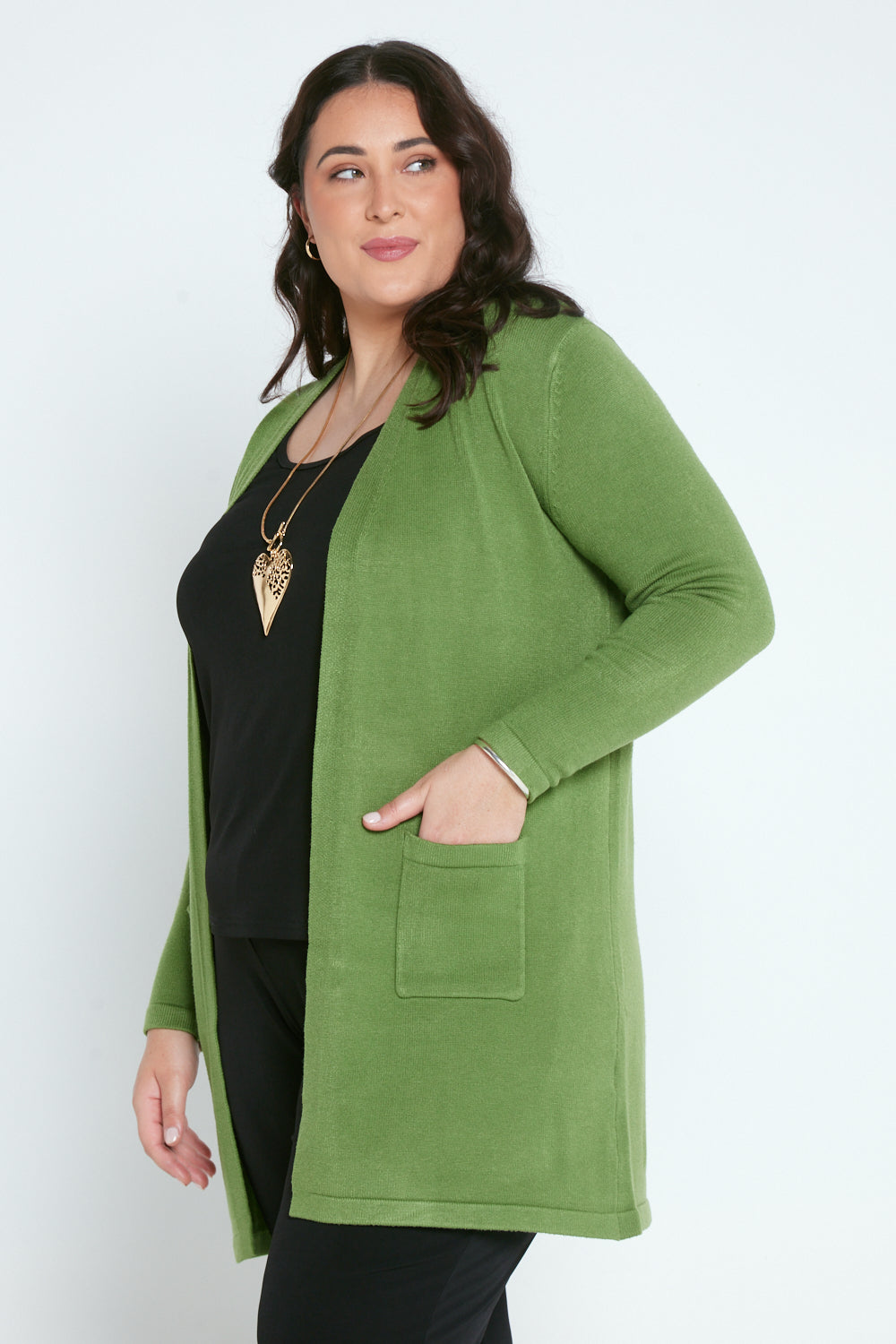 Salima Knit Cardigan - Apple Green