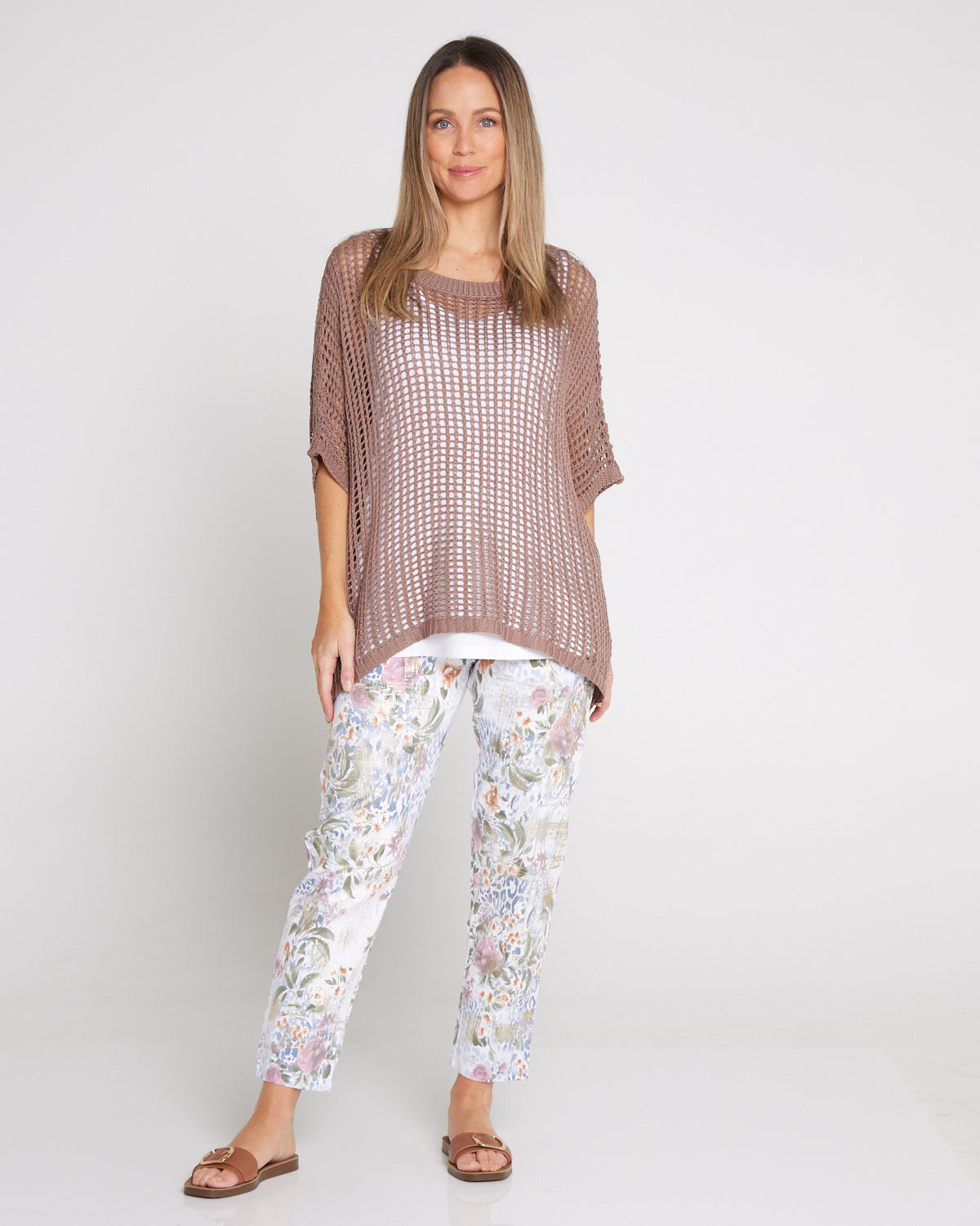Salma Summer Cotton Knit - Mocha