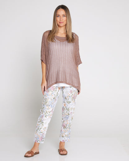 Salma Summer Cotton Knit - Mocha