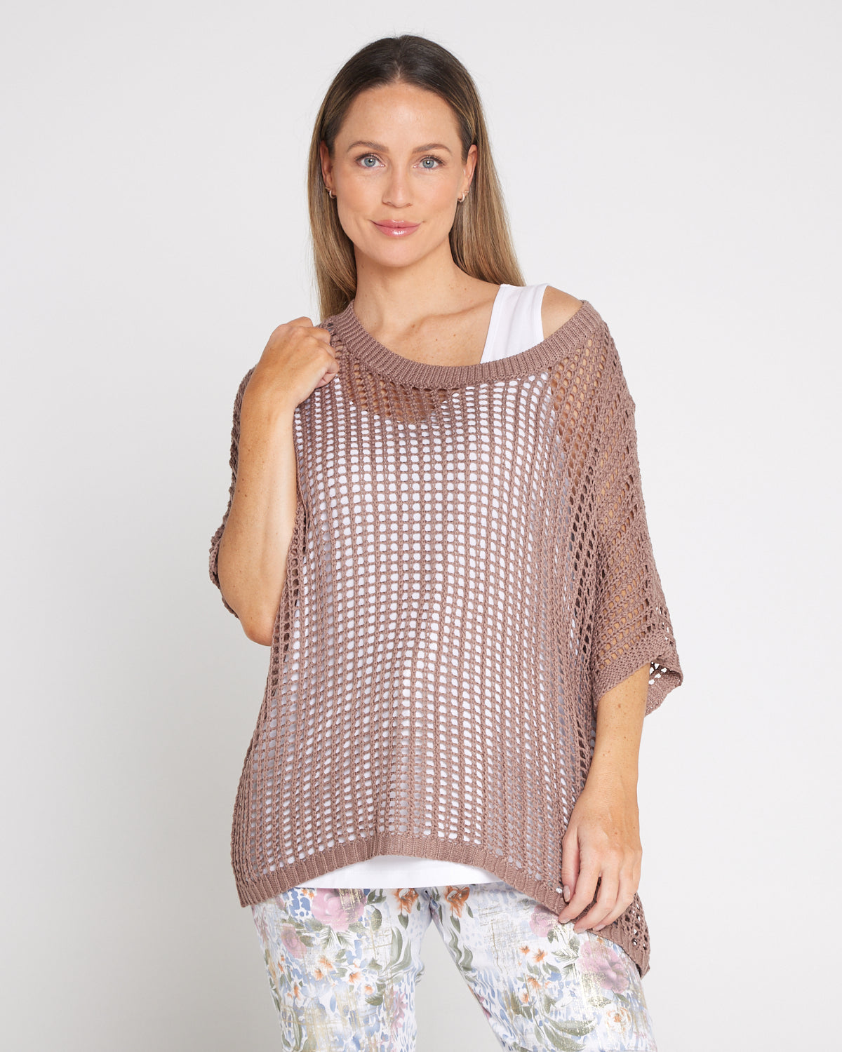 Salma Summer Cotton Knit - Mocha