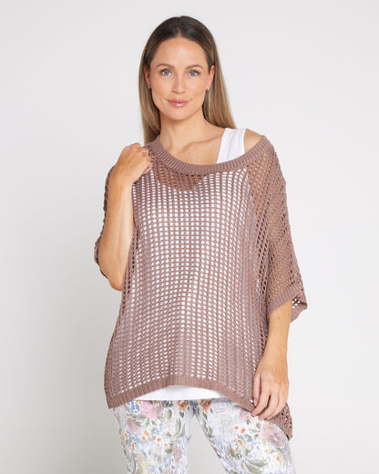 Salma Summer Cotton Knit - Mocha
