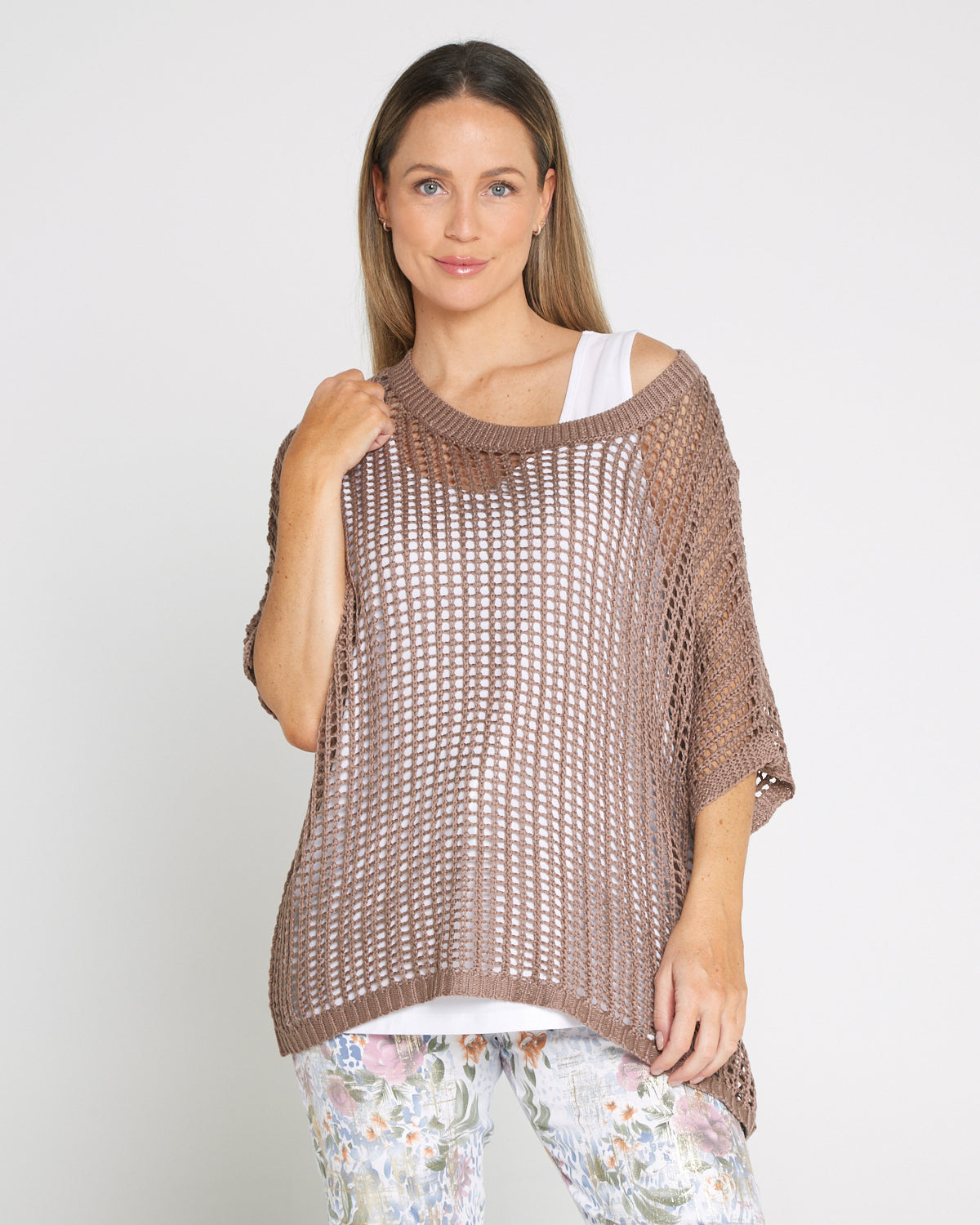 Salma Summer Cotton Knit - Mocha