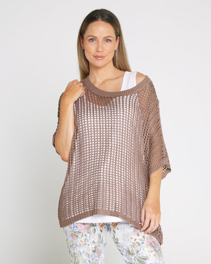 Salma Summer Cotton Knit - Mocha