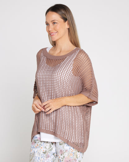 Salma Summer Cotton Knit - Mocha