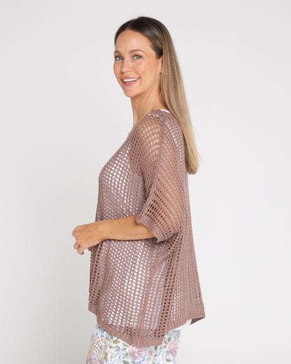 Salma Summer Cotton Knit - Mocha