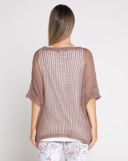 Salma Summer Cotton Knit - Mocha